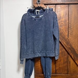Jane and Delancey Denim Blue Jumpsuit